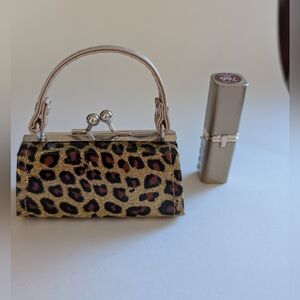 Leopard Print Mini Handbag